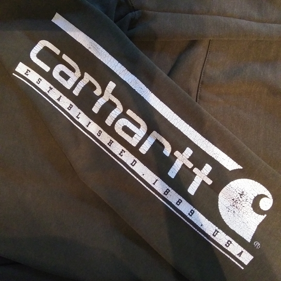 Carhartt Other - Carhartt Logo Sleeve Hooded Sweatshirt Size S